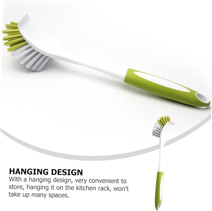 Beaupretty 1pc Dish Scrub Brush Long Handle Kitchen Cleaning Brush for Grout Pot Dish Wand Scrubbing Multipurpose Cleaning Tool