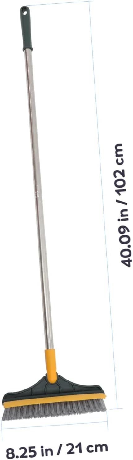 Upgraded Dual-Sided Floor Scrub Brush with Long Handle for Efficient Bathroom Kitchen and Grout Cleaning Versatile Cleaning Tool for Wet and Dry Surfaces
