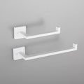 GERZWY Bathroom 2-Piece Bathroom Hardware Set Stainless Steel - Towel Ring Toilet Paper Holder, White