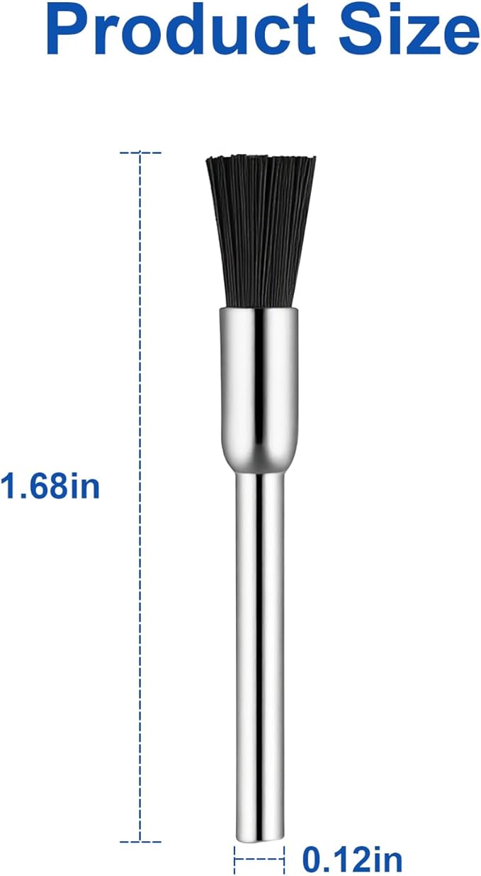 Nylon Bristle Brushes for Cleaning and Polishing, Grout Cleaning Tool Replace Dremel Brushes #405-02 - 2 Pca