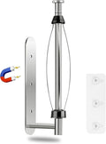 KIHOGEM Magnetic Paper Towel Holder, One Hand Operable Paper Towel Holder Wall Mount with Strong Magnetic Backing and Self-Adhesive for Kitchen Refrigerator RVs Grill Garage(Silver)