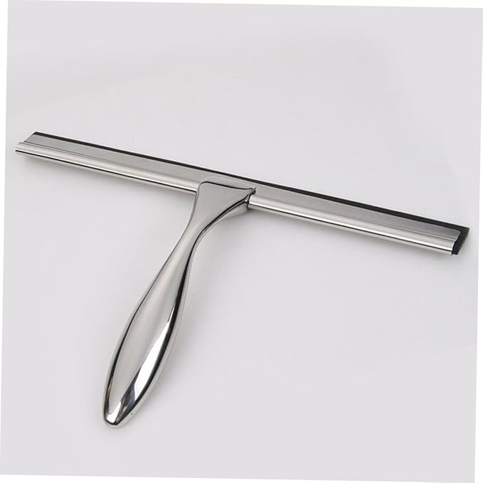 BESTYASH Household Shower Squeegee for Glass and Tiles Scraper Weighted Handle for Bathroom Shower Door Mirror and Window Cleaning
