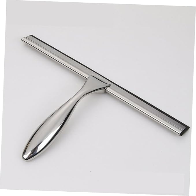 BESTYASH Household Shower Squeegee for Glass and Tiles Scraper Weighted Handle for Bathroom Shower Door Mirror and Window Cleaning