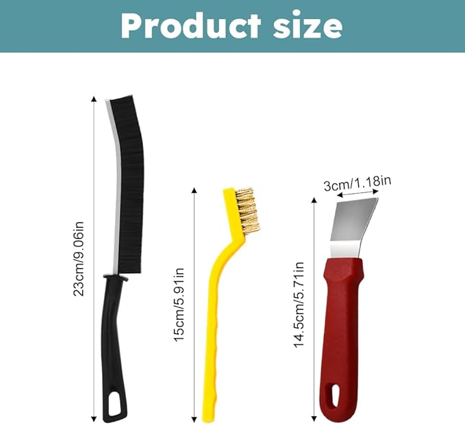 17pcs Crevice Cleaning Brush Set, Bristle Corner Cleaning Brush Set Household Use for Kitchen, Bathroom, Corner, Grout, Sink, Cup(Black)
