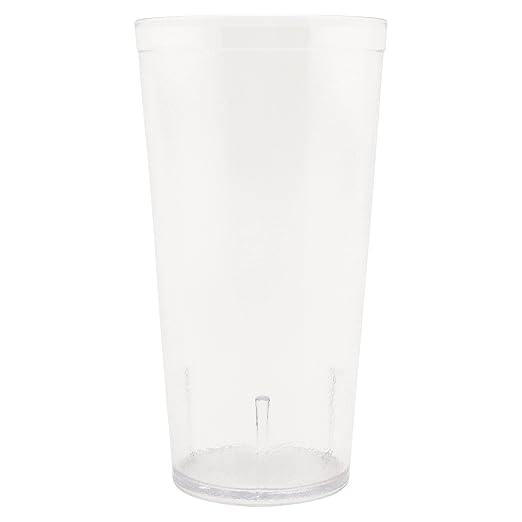 G.E.T. 6620-1-CL-EC Heavy-Duty Plastic Restaurant Tumblers, 20 Ounce, Clear (Set of 4)