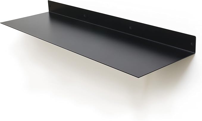 Mitus Floating Shelf Wall Mounted (11 inch x 36 inch) Heavy Duty Industrial Modern Steel, Black