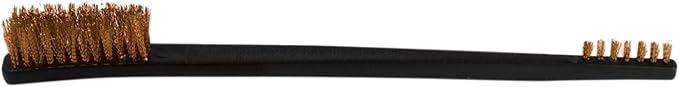 SE 7" Double Ended Copper Bristle Cleaning Brush - 7617CB