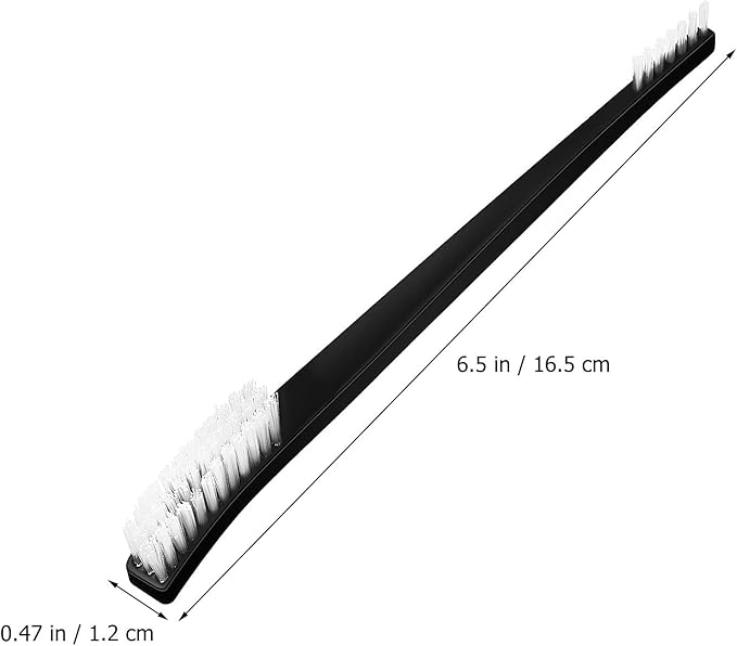 9-pcs Double-Ended Crevice Cleaning Brush Set with Plastic Bristles for Kitchen and Bathroom Gaps Household Detail Scrubber Tools