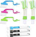 FRCOLOR Window Groove Cleaning Brush Set 8pcs, Multi-Functional Scrubber Brushes for Window Tracks and Gaps, Wet and Dry Use Cleaning Tools for Household Dust and Dirt Removal