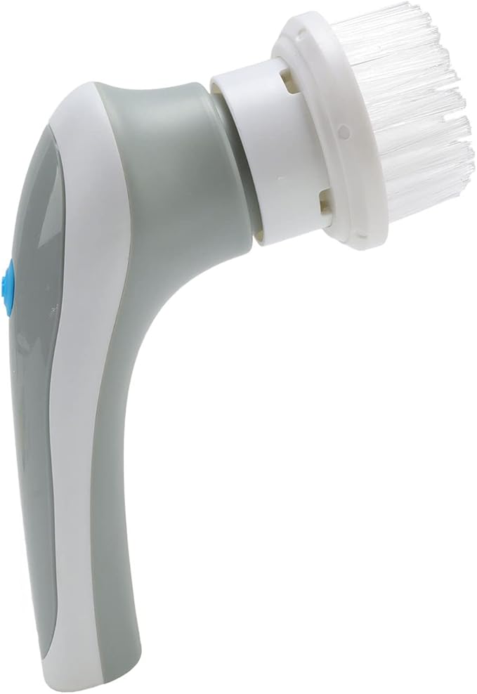 Electric Spin Scrubber Handheld Cleaning Brush with 3 Brush Heads, 360° Rotating USB Rechargeable - Powerful Removal, Lightweight Portable Design for Home & Kitchen Clean