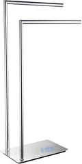 Freestanding Double Towel Racks Bathroom Accessories Towel Holder Stand on Floor Brass Chrome