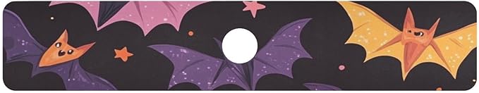 Colored Halloween Bats and Stars Kitchen Sink Splash Guard Faucet Mat Diatomite Absorbent Pad for Bathroom RV 30x5.4in 1PCS water