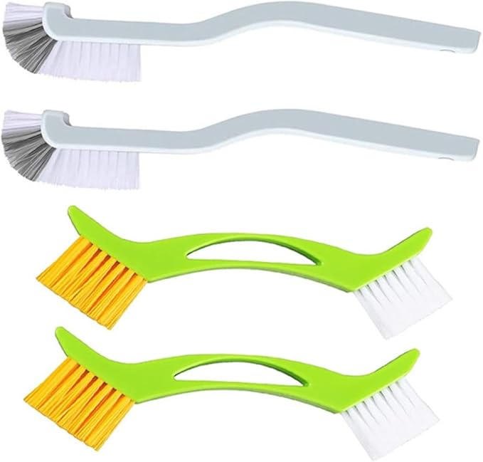 Beaupretty 4pcs Grout Cleaning Brush Double Corner Brush for Tile Lines Bottles Sinks and Hard Reach Areas Versatile Scrubbing Tools for Use