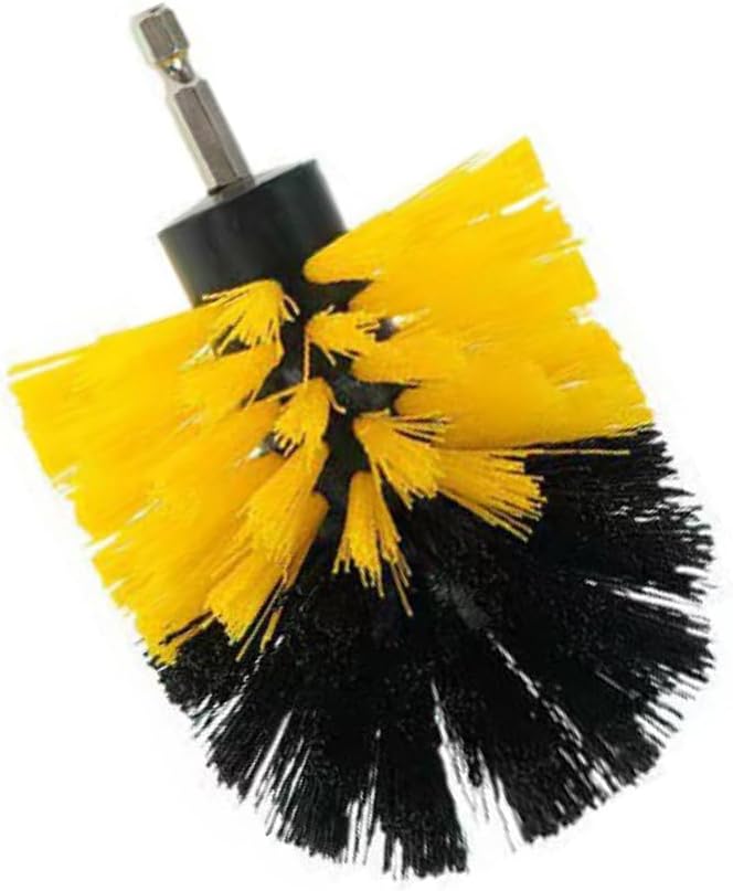 TopHomer 6 Pieces Drill Brushes with Hex Shank, Multipurpose Power Scrubber Cleaning Kit for Bathtubs, Tile Grout Lines, Kitchen