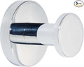 TUNNY 5 Pack Round Towel Hooks-Chrome Modern Coat Hooks Utility Shower Towel Hooks for Bathroom Kitchen Home Storage