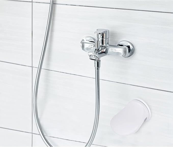 Andiker Shower Foot Rest, Bathroom Pedal with Suction Cup Shower Shaving Legs Aid, No Drilling for Home Hotel Bathroom Toilet Use (White)