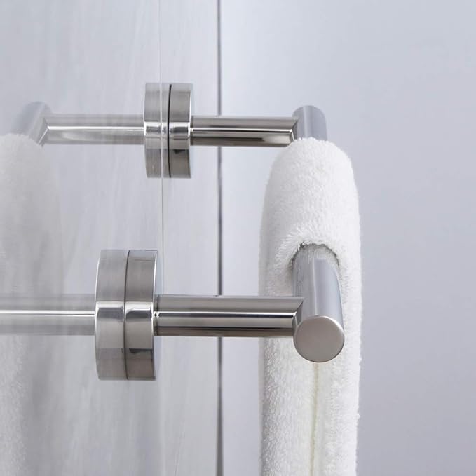 12-Inch Towel Bar SUS 304 Stainless Steel Towel Rack Wall Mounted Towel Rail Towel Rod for Bathroom Modern Style Polished Finish