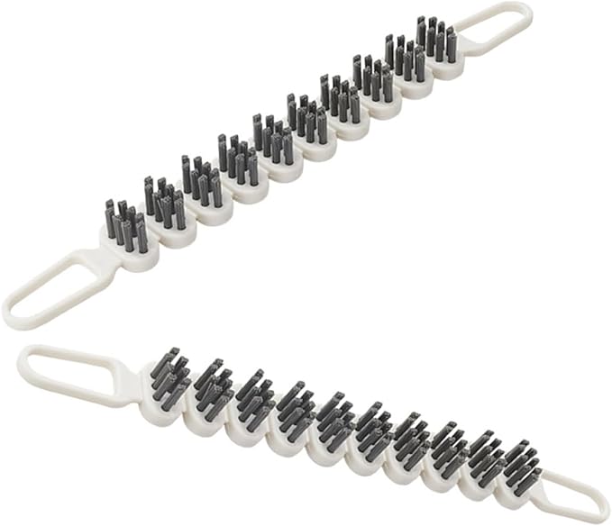 BESPORTBLE Bendable Crevice Cleaning Brush 2pcs Double-Sided Small Surface Scrubber for Kitchen and Household Narrow Gaps Cleaning
