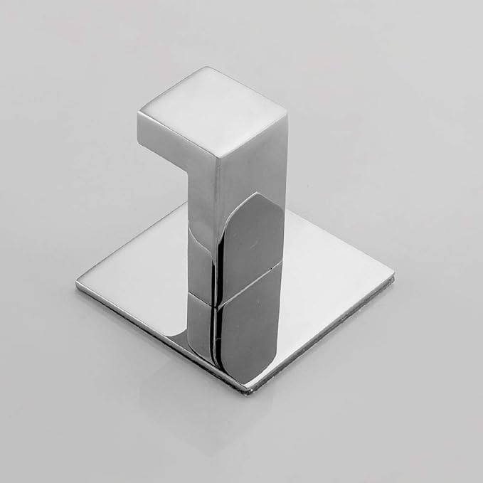 Stainless Steel Bathroom Towel Hook Self Adhesive Robe Coat Hook in Bathroom,No Screw Need and Chrome Finish …