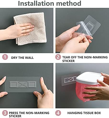 Toilet Paper Holder - Wall Mounted Waterproof Bathroom Roll Holder,Multifunction Dispenser Cat Proof No Drilling (Grey)