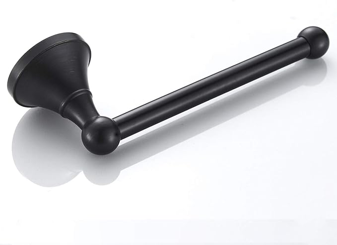 Flybath Toilet Paper Holder Without Cover Brass Bathroom Tissue Roll Bar Wall Mounted, 20 cm / 7.87 inches, Oil Rubbed Bronze