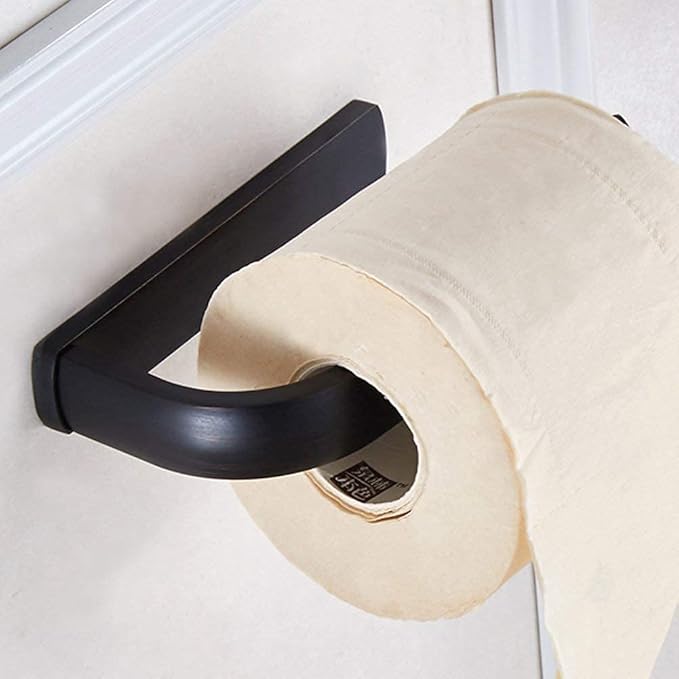 WINCASE Bronze Toilet Paper Holder, Oil Rubbed Paper Roll Holder, Farmhouse Toilet Tissue Holder ORB Wall Mounted Vertical Brass