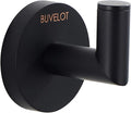 Towel Hook, Coat Hooks for Bathroom and Kitchen, Single Robe Hook Wall Mounted, Matte Black, 077010-MB,Leo Series