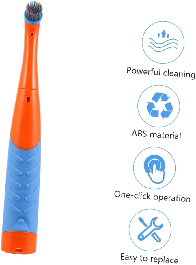 Unomor Electric Cleaning Brush Kitchen Bathroom Dish Scrubber Plastic Scrubbers Easy to Clean