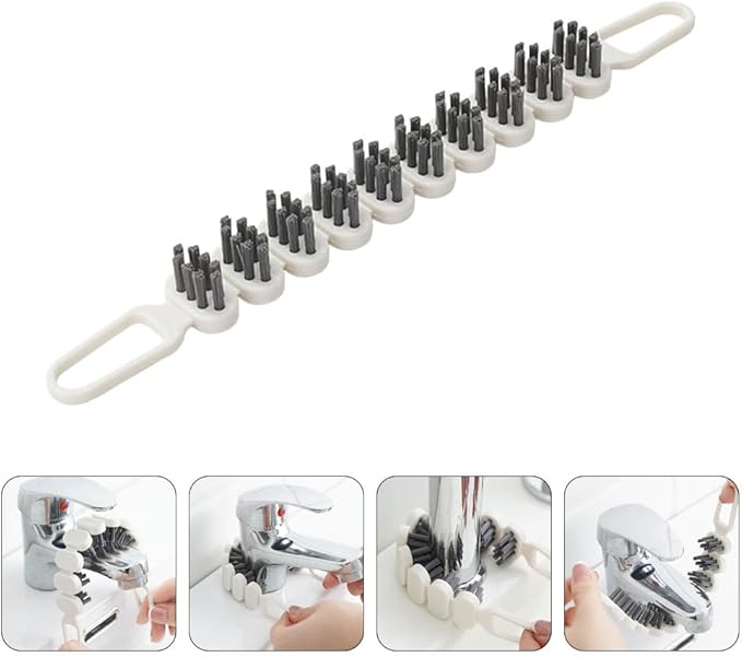 Uonlytech Bendable Multifunctional Cleaning Brush Flexible Crevice Tool for Narrow Gaps and Dead Corners 10.39In Soft Bristles for Household and Car Use