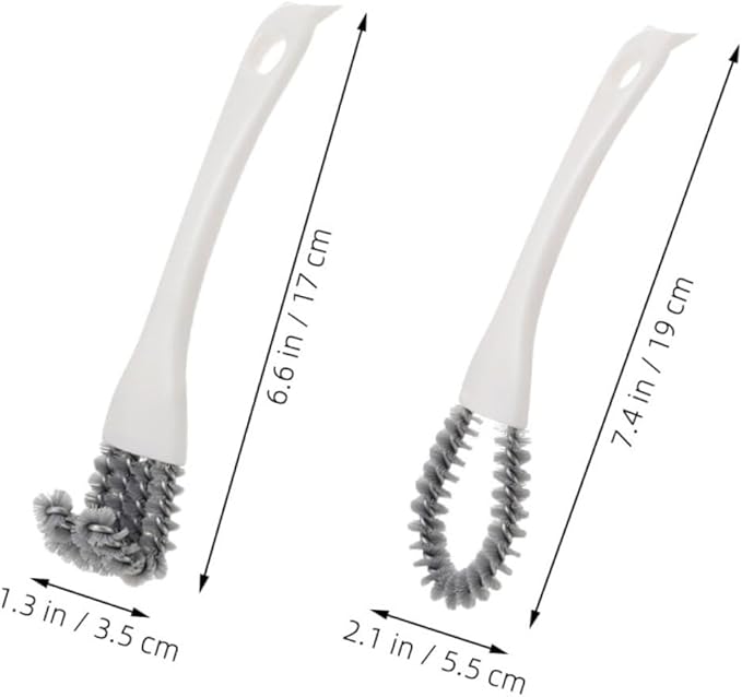 2pcs Multi Function Crevice Cleaning Brush for Tight Spaces Durable Grout Brush for Kitchen Bathroom More Ergonomic Design for Efficient Scrubbing