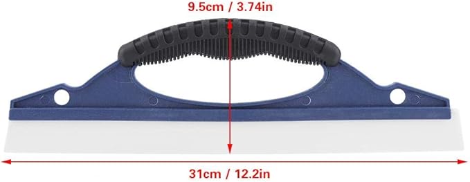 Haofy Portable Water Blade Silicone Shower Squeegee Wiper Blade for Doors Cars Windows Glass
