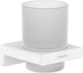 hansgrohe AddStoris Toothbrush Tumbler in Matte White 4-inch Accessories in Matte White, 41749700