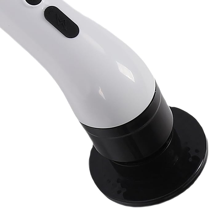Dioche Electric Cleaning Brush Cordless Scrubber with Adjustable Speed 9 Replaceable Brush Heads Long Handle for Bathroom Kitchen White