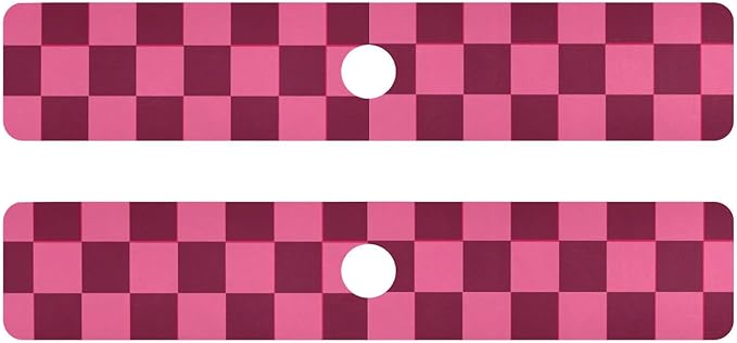 Checkered Hot Pink Kitchen Sink Splash Guard Sink Faucet Mat Faucet Handle Drip Catcher Drain Mats for Kitchen Bathroom Countertop Absorbent Dish Drying Pad 2Pack 14.7x5.4IN
