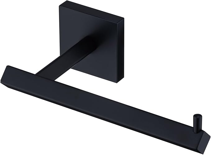 TVDEX Black Toilet Paper Holder Toilet Paper Roll Holder Bathroom Toilet Tissue Holders Wall Mount