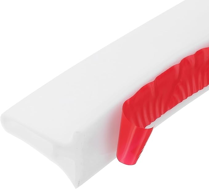 PATIKIL 2" Collapsible Shower Threshold Water Barrier, 78 Inch Self Adhesive Shower Door Bottom Seal Silicone Water Splash Guard for Bathroom Kitchen, White (6.5 Feet)