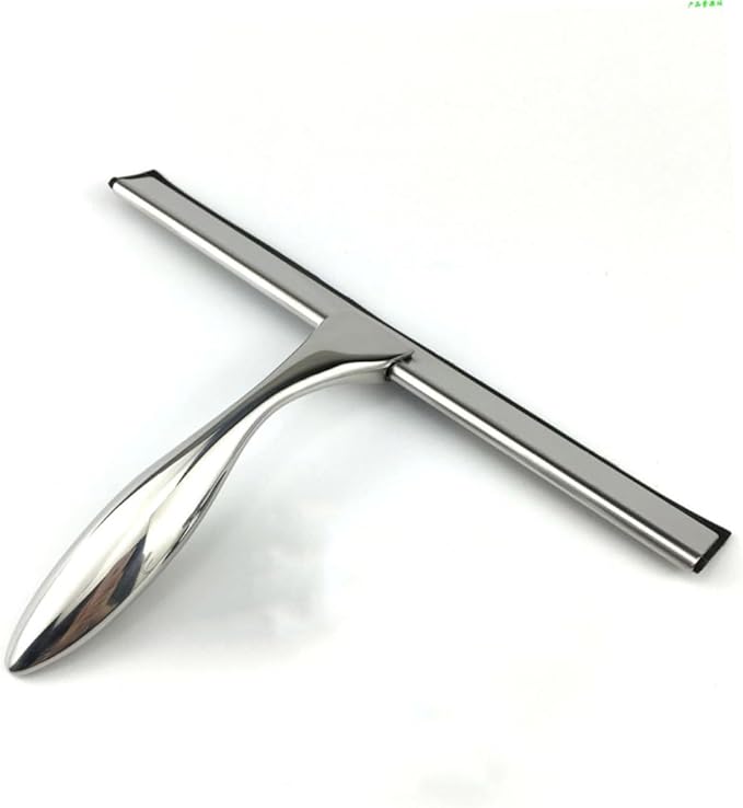 BESTYASH Household Shower Squeegee for Glass and Tiles Scraper Weighted Handle for Bathroom Shower Door Mirror and Window Cleaning