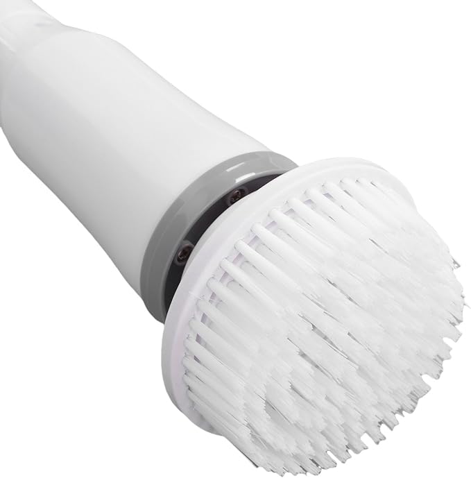 Generic Electric Scrubber, 25W 2 Speeds Adjustable Length and Angle IPX6 Rechargeable Brush with 6 Interchangeable Brush Heads, for Shower Bathtub Sink Toilet Kitchen Floor