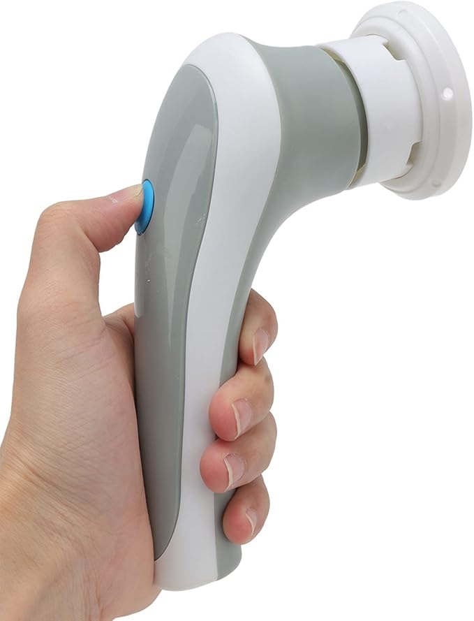 Electric Spin Scrubber Handheld Cleaning Brush with 3 Brush Heads, 360° Rotating USB Rechargeable - Powerful Removal, Lightweight Portable Design for Home & Kitchen Clean