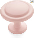 Ravinte 25 Pack 1-1/4 Inch Kitchen Cabinet Knobs Pink Frosted Zinc Pulls Door Handles for Dresser Drawers