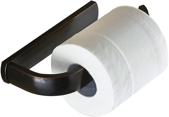WINCASE Bronze Toilet Paper Holder, Oil Rubbed Paper Roll Holder, Farmhouse Toilet Tissue Holder ORB Wall Mounted Vertical Brass