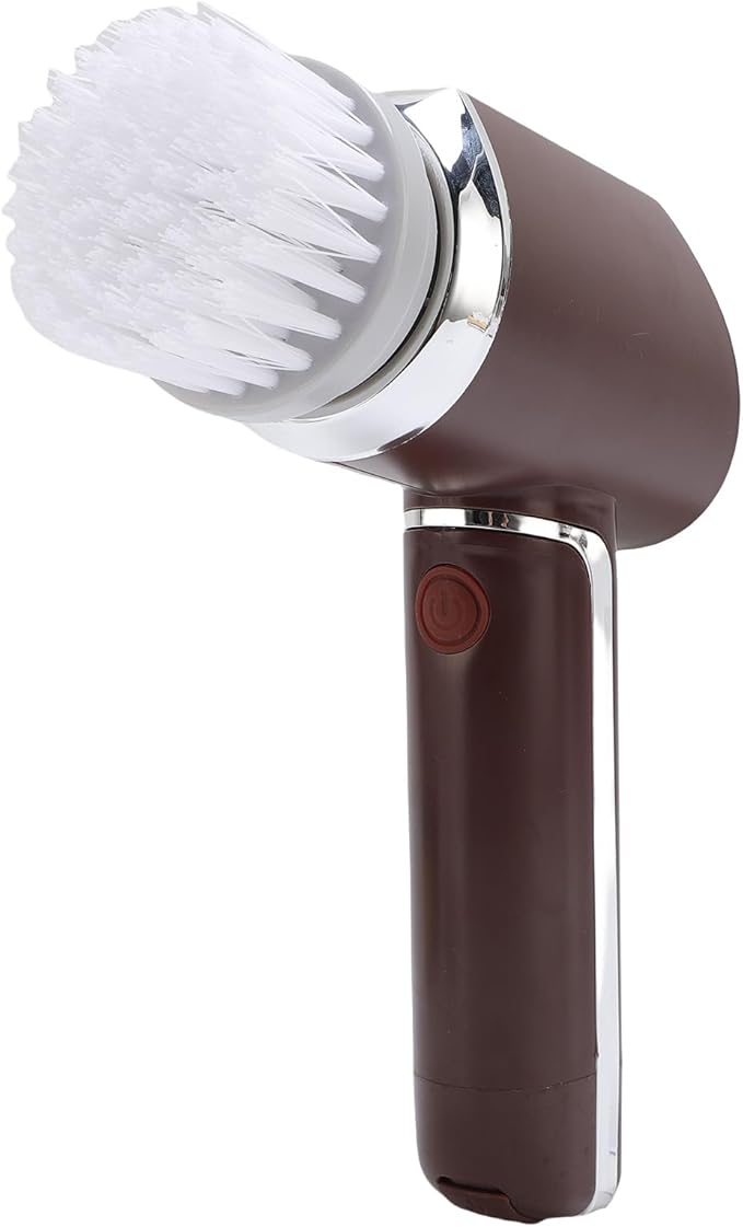Electric Spin Scrubber, Water Proof Cordless Rechargeable Cleaning Brush Electric Scrubber Cleaning Tools with 5 Heads for Bathrooms Kitchen Indoors Outdoors