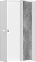 hansgrohe XtraStoris Rock Recessed Wall Niche with Tileable Door 12"x 6"x 4" in Matte White, 56082700