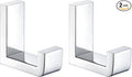 Angle Simple Towel Hooks, SUS 304 Stainless Steel Robe Coat Hooks for Bathroom Wall, Polished Chrome, 2 Pack