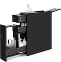 Tangkula Slim Bathroom Cabinet, Free-Standing Storage Cabinet with Slide Out Drawers, Narrow Floor Home Organizer Next to Toilet, Bathroom Toilet Paper Holder, 19 x 6.5 x 23 Inch (Black)