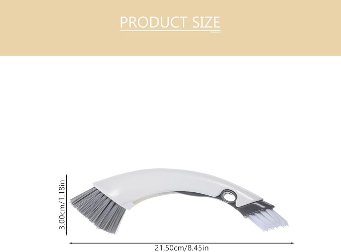 Multi-Functional Small Cleaning Brush with Sturdy Bristles for Washing Machine Bathroom Floor and Grout Crevice Cleaning Compact Design for Easy Grip and Reusable Random Color
