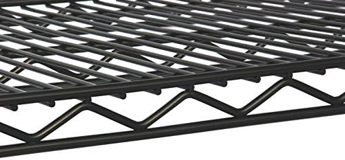 Omega 24" Deep x 24" Wide x 7" High Fixed Black Wall Mount Shelving Kit