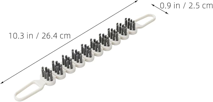SUPVOX 2pcs Bendable Crevice Cleaning Brush Double-end Small Multi-use Kitchen Scrub Tool for Narrow Gaps and Corners