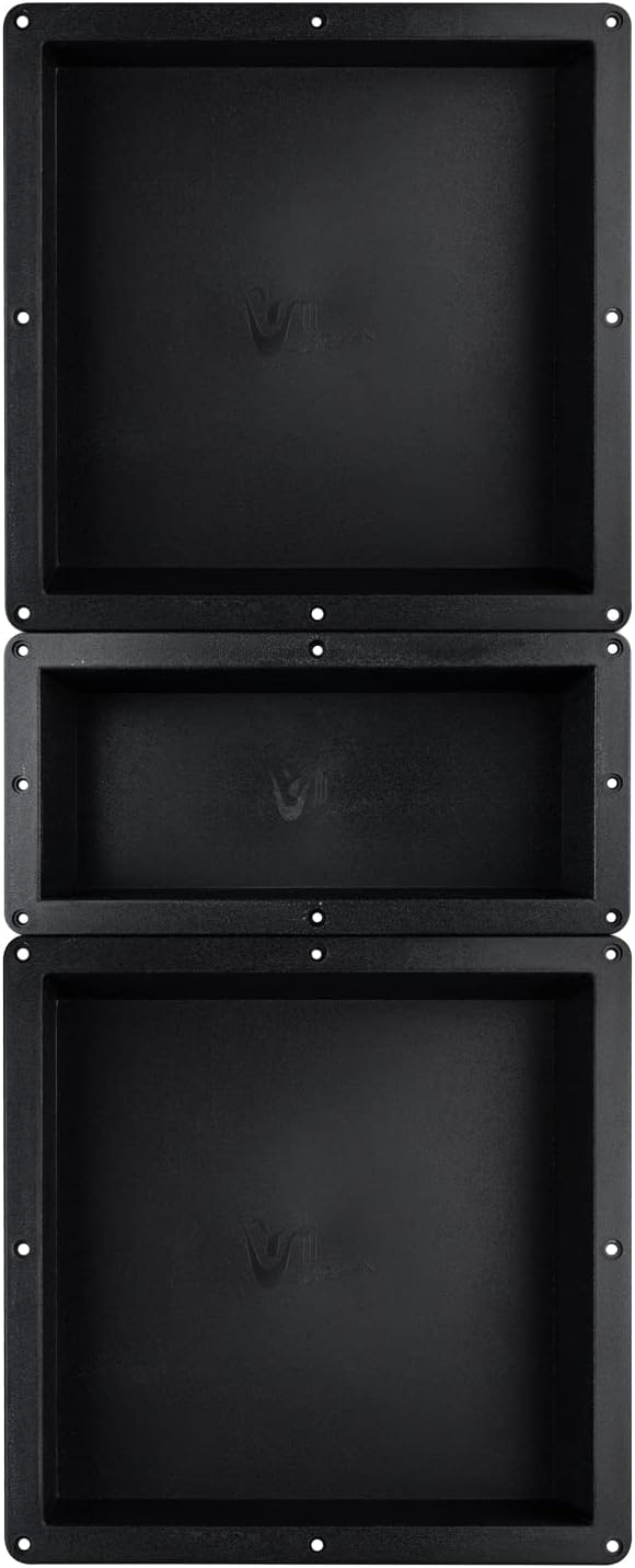 Shower Niche Recessed Shower Shelves, 16" x 40" ABS Plastic Bathroom Soap Niche Multiple Storage and Large Space, Best for Bath DIV