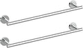 Newfun 24 Inch Polished Chrome Bathroom Towel Bar, 2 Pieces Towel Racks for Bathroom SUS304 Thicken Stainless Steel Towel Holder